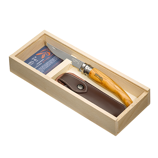 Нож складной с чехлом 10 см 'Wooden box'