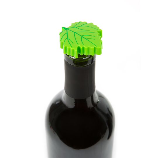 Пробка для бутылки 'Wine Leaf', набор 2 шт