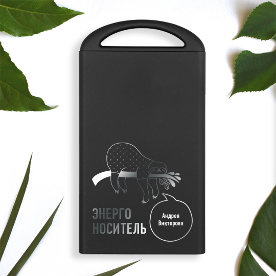 

Аккумулятор внешний 4000 mAh Shine 'Энергоноситель' / Чёрный