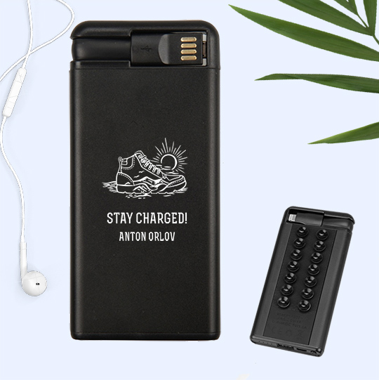 Аккумулятор внешний 4000 mAh Octopus 'Journey' с вашей надписью