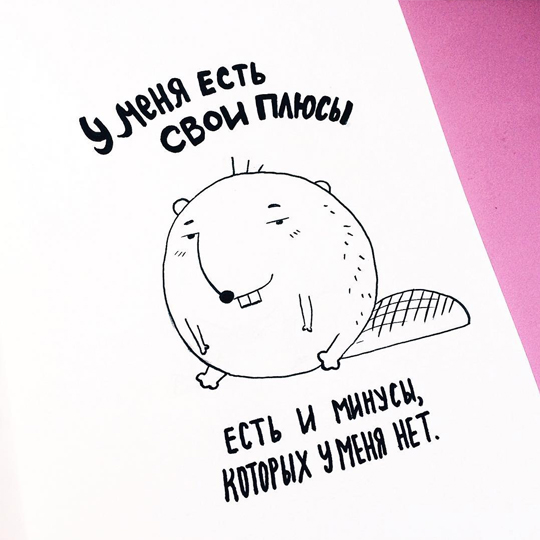 Стикер 'У меня есть свои плюсы'