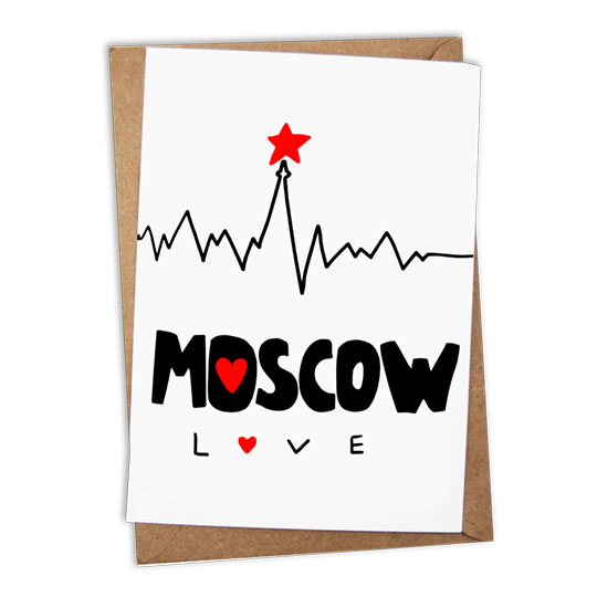 Открытка 'Moscow. Love'