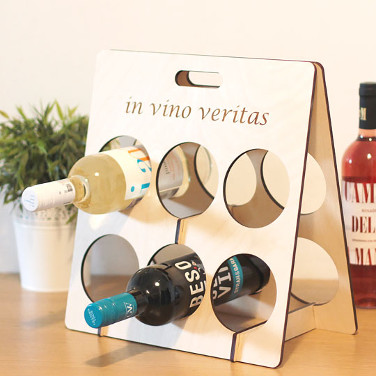 

Подставка для бутылок 'In vino veritas' / Светлый