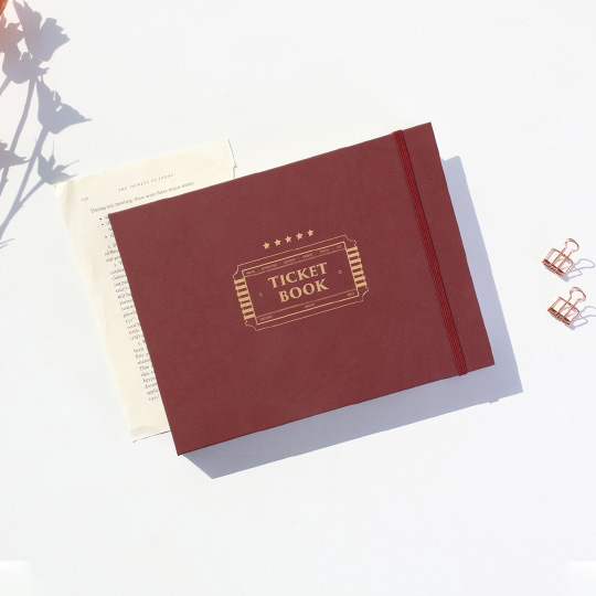 Альбом для коллекционирования билетов 'Ticket Book' / Burgundy