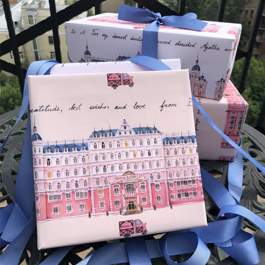 Бумага упаковочная 'Grand Budapest'