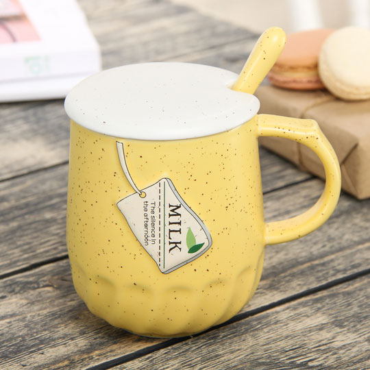 Кружка с крышкой 'Beverage' / Milk