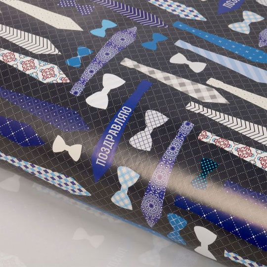 Бумага упаковочная 'Necktie', набор 3 листа