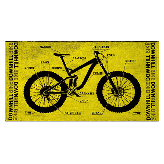 Полотенце махровое 130 х 70 'Downhill bike'