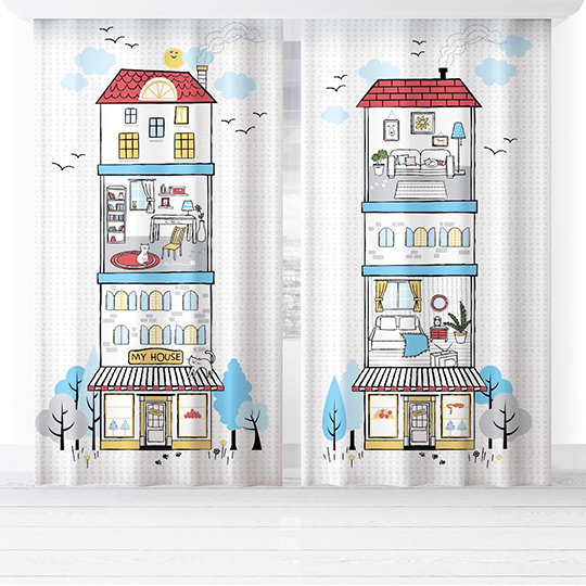 Комплект штор 'Happy house'