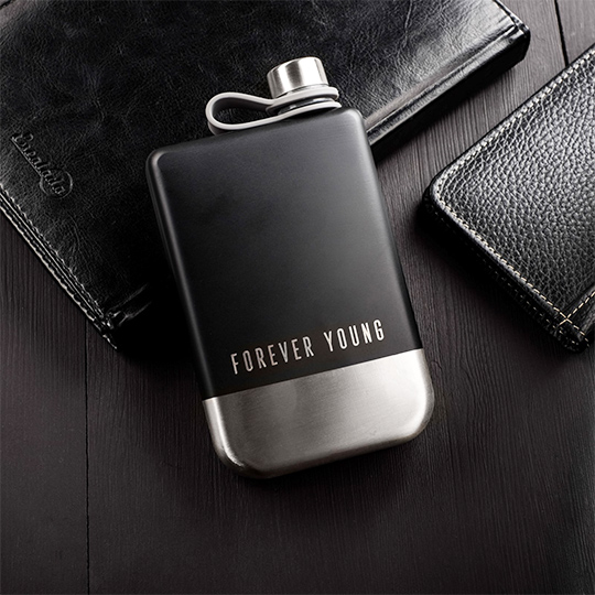 Фляга 240 мл 'Black silver'