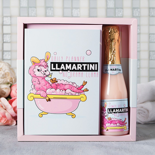 Набор подарочный 'Fancy', ежедневник и гель для душа / Lamartini