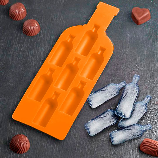Форма для льда 'Bottle' / Оранжевый