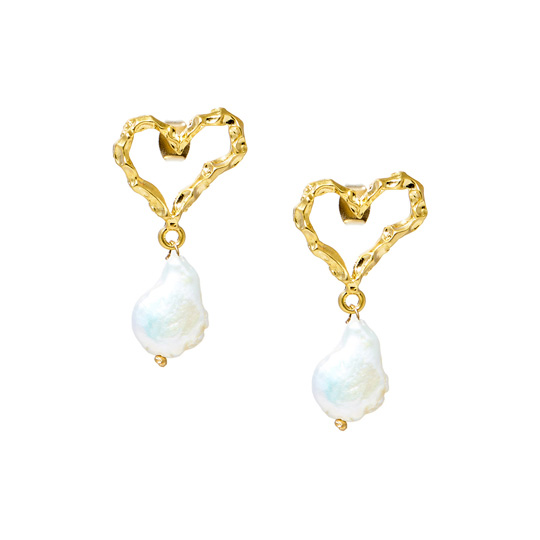 Серьги 'Heart and Pearl'