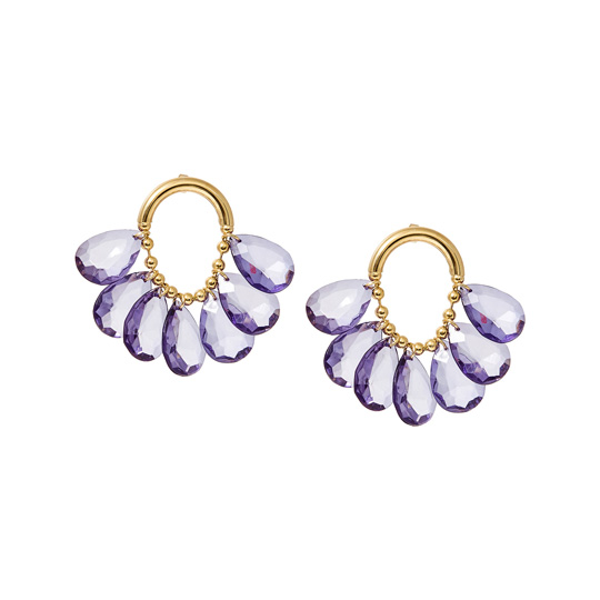 Серьги 'Lilac Crystals'