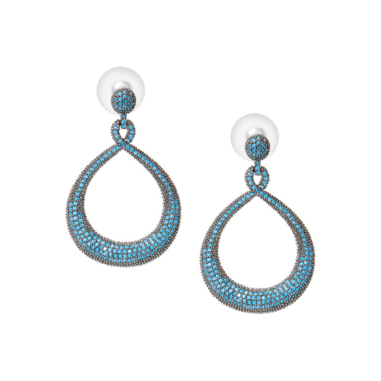 Серьги 'Small Blue Crystal'