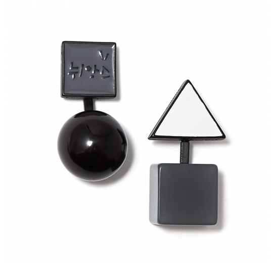 Серьги 'Cube and Sphere'