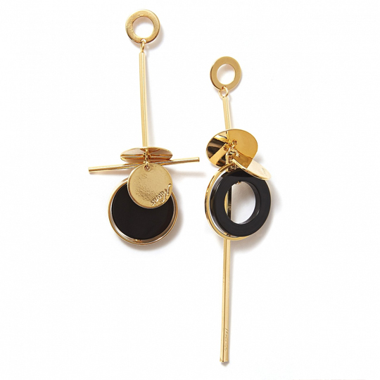 Серьги 'Gold and Black'