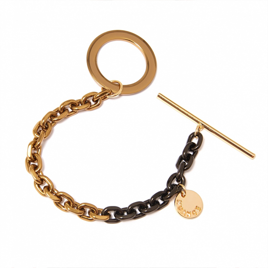 Браслет 'Chain' / Black and Gold