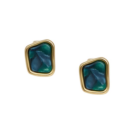 Серьги 'Pouceta' / Green Stone
