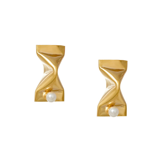 Серьги 'Golden tubule'
