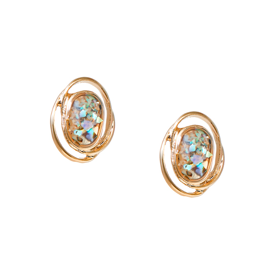 Серьги 'Elegant nacre'