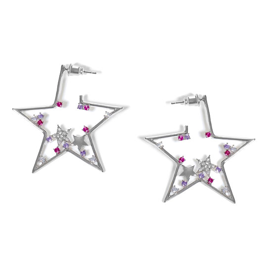 Серьги 'Colored stars'