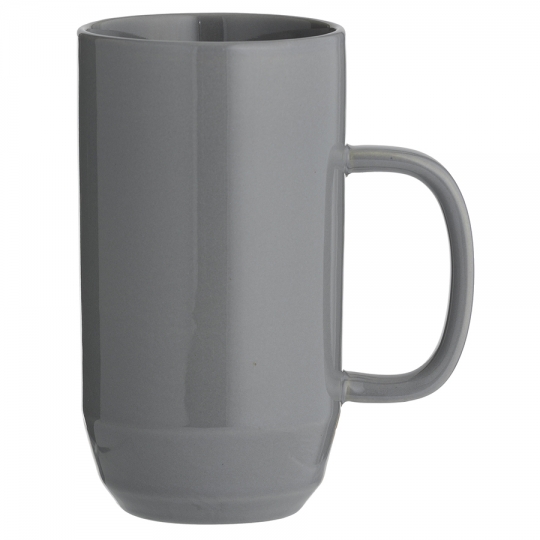 Чашка для латте 550 мл 'Classic' (разные цвета) / Тёмно-серый