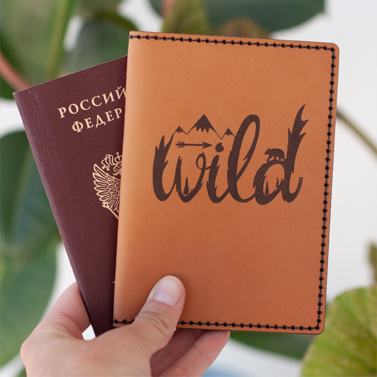 Обложка для паспорта 'Wild' / Sand