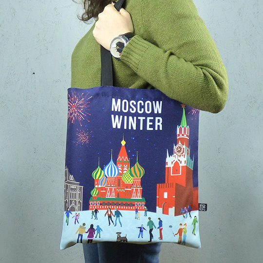Сумка-авоська 'Московская зима'