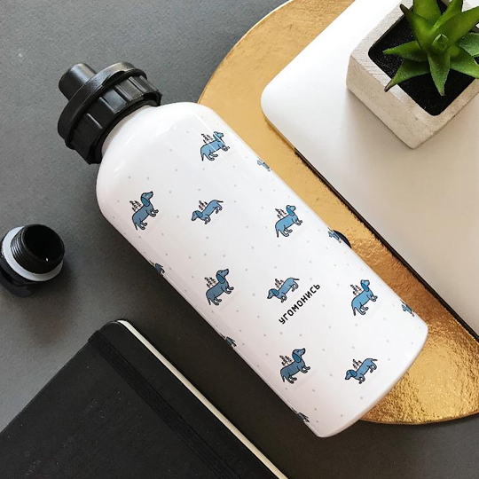 Бутылка для воды 'Пёсики'