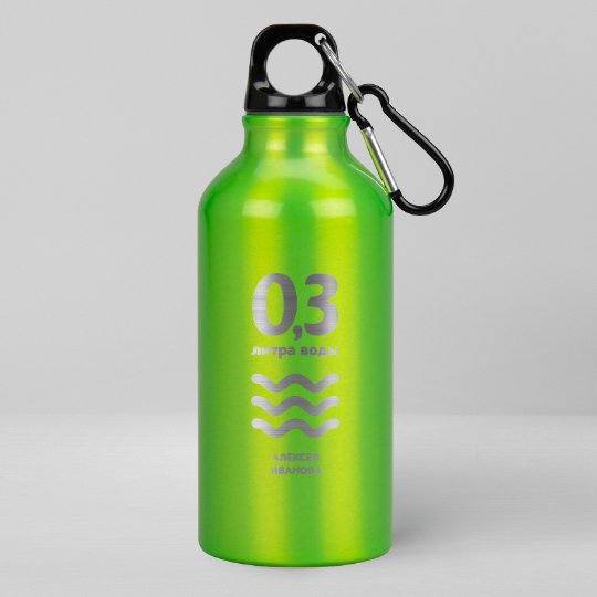 Бутылка для воды Oregon 'Elements' с вашей надписью / Зелёный