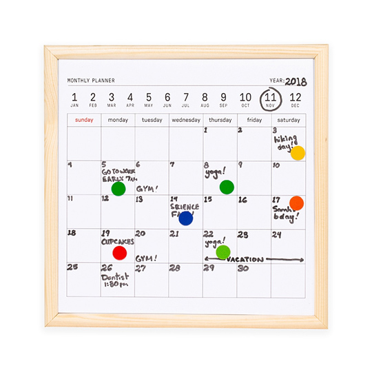 Календарь для заметок с маркером 'Planner'
