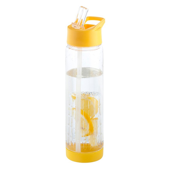 Бутылка для воды с кассетой для фруктов 'Fresh' / Жёлтый