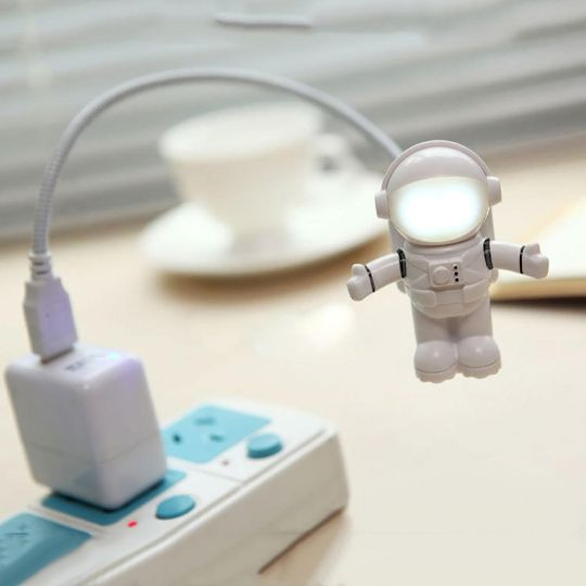 Фонарик книжный USB 'Космонавт'