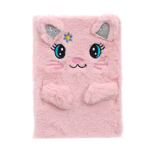 Блокнот 'Fluffy Cat' (разные цвета) / Розовый