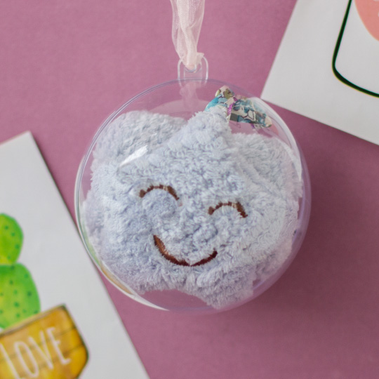 Полотенце для рук в подарочной упаковке 'Happy star' / Голубой