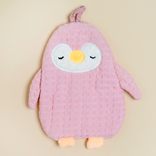 Полотенце для рук 'Waffle penguin' / Розовый