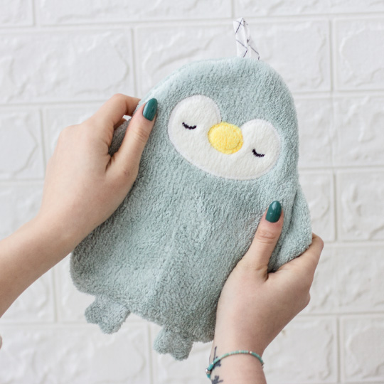 Полотенце для рук 'Soft penguin' / Зелёный