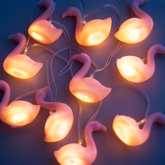 Гирлянда светящаяся 'Bright flamingo' / Розовый