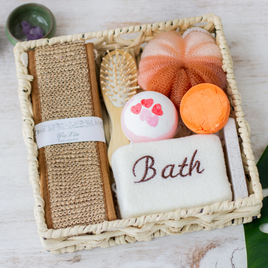 Набор подарочный для душа 'Bath and home' / Бежевый
