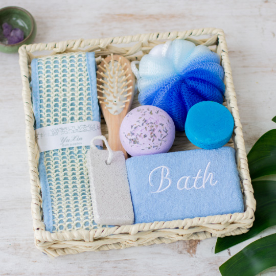 Набор подарочный для душа 'Bath and home' / Голубой