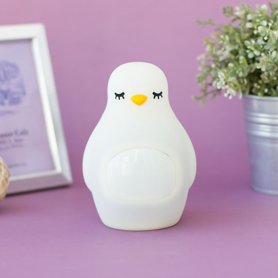 Cветильник-ночник с часами 'Little penguin'