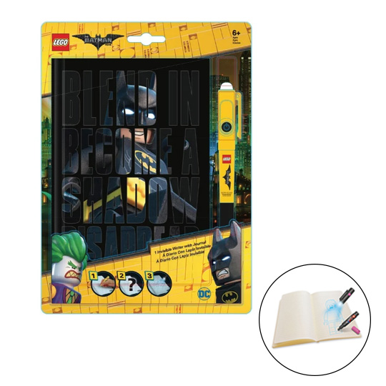 Блокнот и ручка с невидимыми чернилами 'LEGO Secret' / Batman