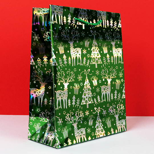 Пакет подарочный 'Holiday forest' / Green