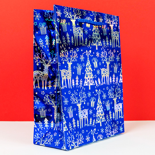 Пакет подарочный 'Holiday forest' / Blue