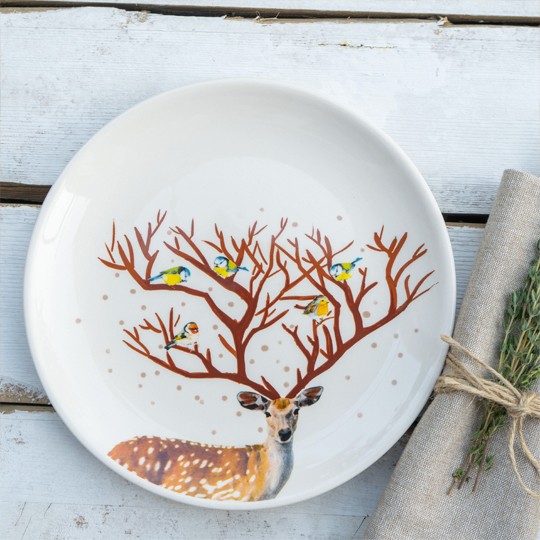 Тарелка 'Winter deer'