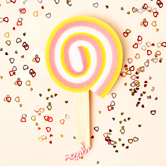 Мочалка-губка 'Lollipop' / Розовый
