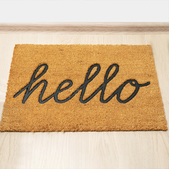 Коврик придверный 'Welcome' / Hello