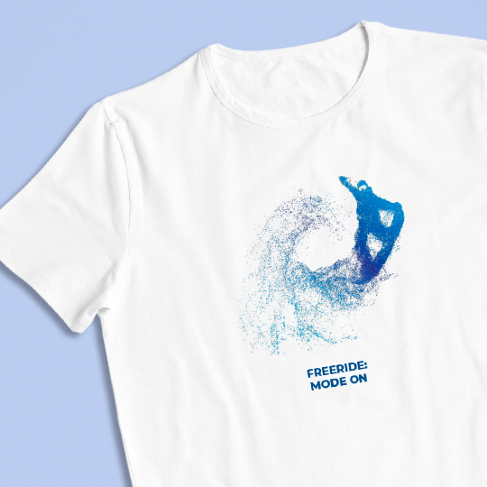 

Футболка унисекс 'Snowboard' с вашей надписью / 3XL