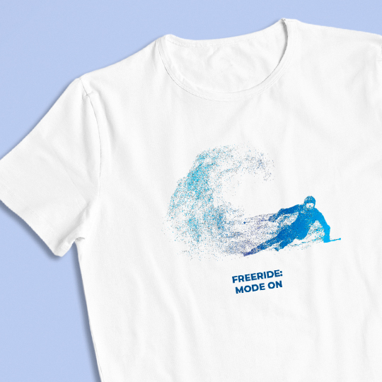 

Футболка унисекс 'Skiing' с вашей надписью / 2XL